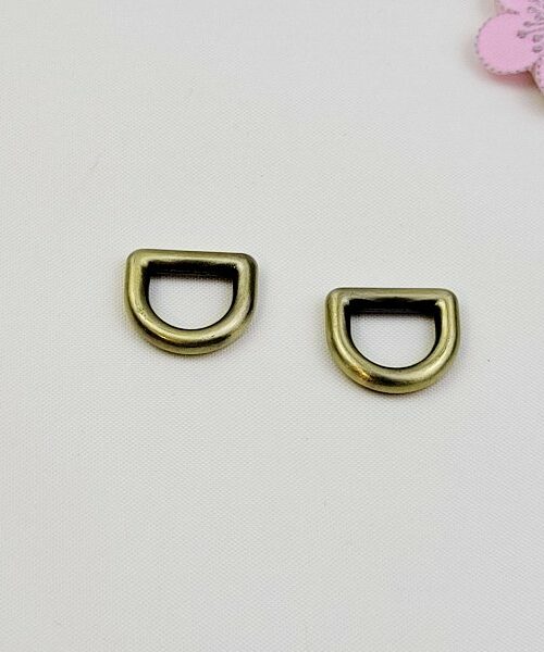 D-ring 13 mm antik brass